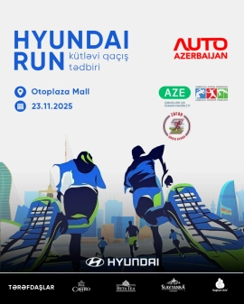 Hyundai Otoplaza Mall ərazisində &ldquo;Konstitusiya və Müstəqillik ili&rdquo; Çərçivəsində, &ldquo;Parlaq Gələcək Naminə&rdquo; şüarı altında qaçış keçiriləcək.
