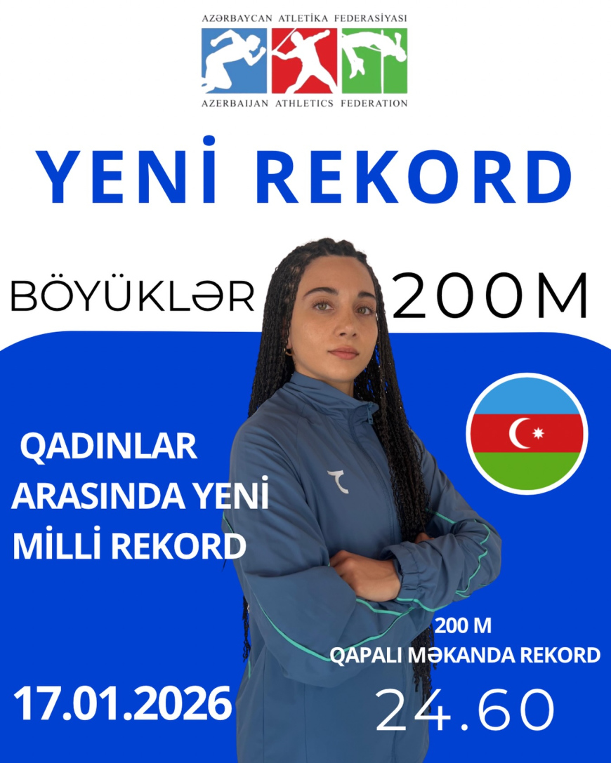 Lamiyə Vəliyeva yenidən rekord qırdı.