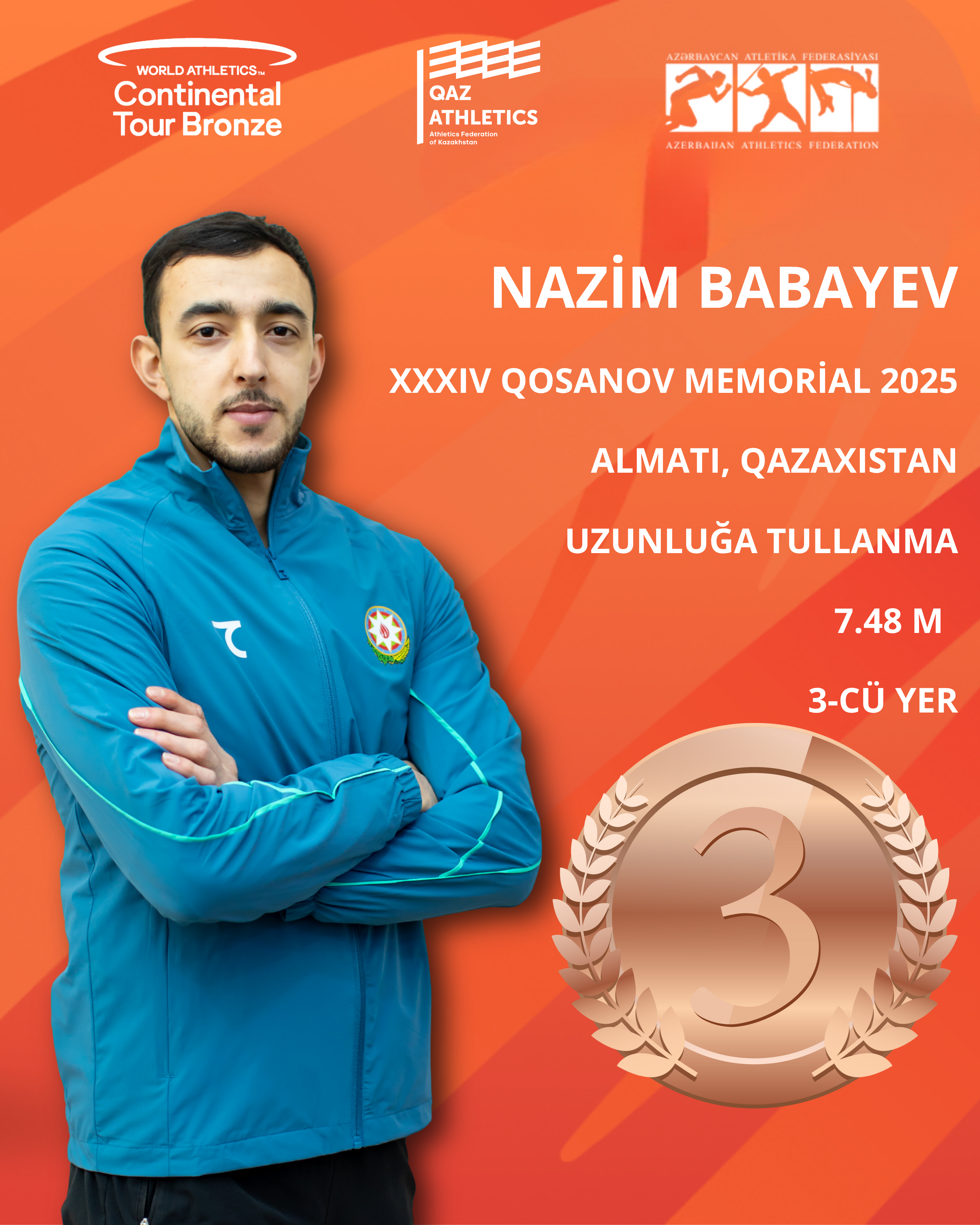 Nazim Babayevdən bürünc medal!